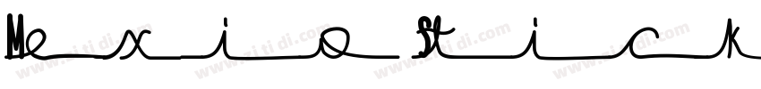 Mexio Sticker 2字体转换